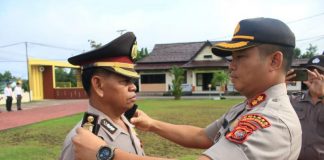 Kapolres Bengkayang Pimpin Upacara Kenaikan Pangkat Penghargaan