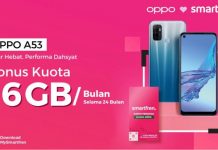 Smartfren Hadirkan Paket Kartu Perdana Terbaru Bersama Oppo A53