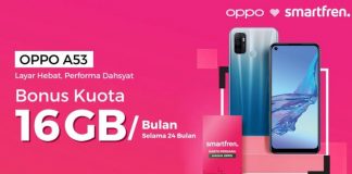 Smartfren Hadirkan Paket Kartu Perdana Terbaru Bersama Oppo A53