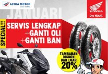 AHASS Berikan Tambahan Potongan 20% Periode Bulan Januari