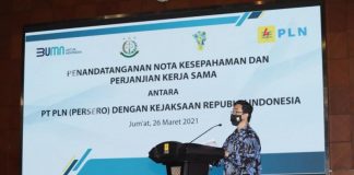 PLN Bersama Kejaksaan Agung RI Tanda Tangani Nota Kesepahaman Perjanjian Kerjasama