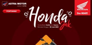 Astra Motor Kalbar Beri Promo Honda Jak di Bulan Juni