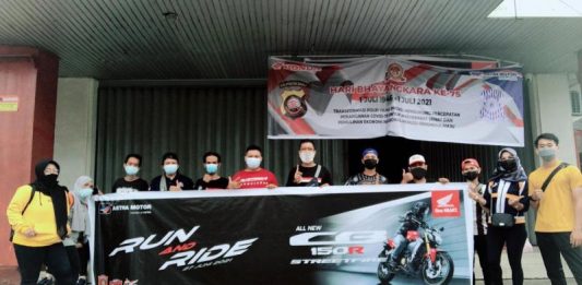 Bersama Komunitas HWBC, Astra Motor Kalbar Helar Even Run And Ride