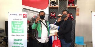 Meriahkan Hari Pelanggan Nasional, Astra Motor Bagikan Sembako Ke Ojek Online
