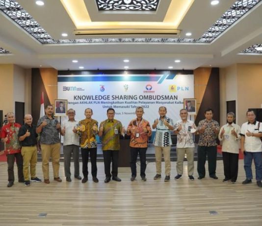Tingkatkan Sinergitas, Bersama Ombudsman Kalbar PLN Gelar Knowledge Sharing Peningkatan Mutu Pelayanan kepada Pelanggan