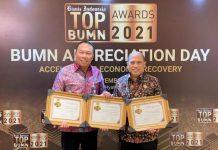 PT Jasa Raharja Raih Penghargaan TOP CEO In Strategic Leadership TOP BUMN Awards 2021