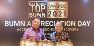 PT Jasa Raharja Raih Penghargaan TOP CEO In Strategic Leadership TOP BUMN Awards 2021