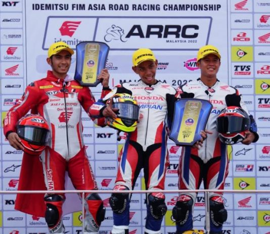 Pembalap Binaan Astra Honda Terus Jaga Tren Hingga Kibarkan Merah Putih di ARRC Sepang