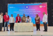 Manajemen dan Serikat Pekerja PLN Lakukan Penandatanganan Perjanjian Kerja Bersama