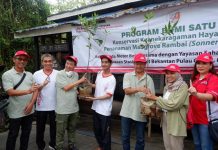 Yayasan AHM Tanam Seribu Mangrove Rambai Guna Lestarikan Habitat Bekantan