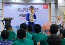 Bersama Instansi Kepolisian, Astra Motor Kalbar Terus Gencarkan #Cari_aman di SMKN 5