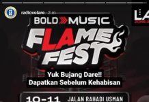 Tour Ketiga Flame Fest di Pontianak Hadirkan Musisi Ternama Tanah Air