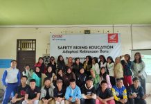 Asmo Kalbar Sosialisasi dan Kembangkan Wawasan Pentingnya “Safety and Style” dalam Berkendara Bagi Pelajar SMA2 Sui. Raya