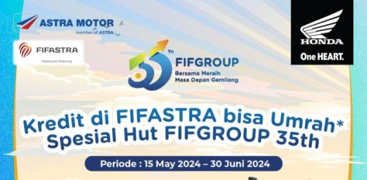 Kredit motor berhadiah Umroh Gratis bersama FIFASTRA