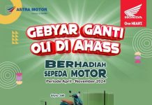 Gebyar Ganti Oli di AHASS Kalbar berhadiah 1 Unit Honda Stylo 160