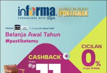 Belanja Furnitur Awal Tahun #pastiketemu Cashback