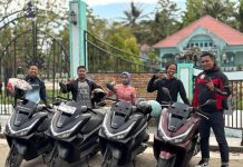 Gunakan New Honda PCX160, Media dan Komunitas Motor Exploration Jelajahi Kota Mempawah Kalbar