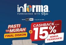 #pastiketemu Cashback hingga 15% di Final Diskon Pasti Termurah