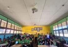 Asmo Kalbar Edukasi SR dan Tanamkan Budaya #Cari_aman di SMPN 1 Sungai Kakap