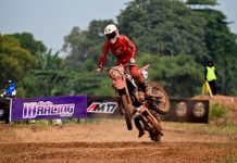 Gunakan CRF250R Melesat di Kejurnas Motocross Bekasi Valrossi Tampilkan Ketangguhannya
