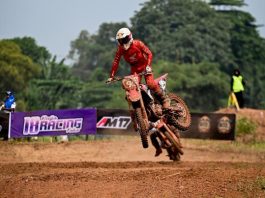 Gunakan CRF250R Melesat di Kejurnas Motocross Bekasi Valrossi Tampilkan Ketangguhannya
