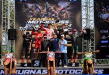 Raih Podium Perdana, Valrossi dan CRF250R Melesat di Kejurnas Motocross Bekasi