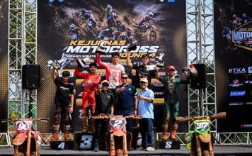 Raih Podium Perdana, Valrossi dan CRF250R Melesat di Kejurnas Motocross Bekasi